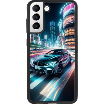 Coque Samsung Galaxy S21 FE 5G - Silicone rigide noir BMW M4 Tokyo Night