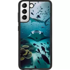 Samsung Galaxy S21 FE 5G Case Hülle - Silikon schwarz Manta Lagune Reinigung