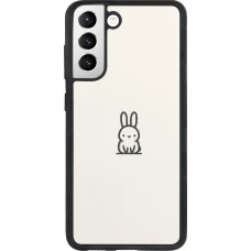 Samsung Galaxy S21 FE 5G Case Hülle - Silikon schwarz Minimal Häschen Süße