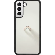 Samsung Galaxy S21 FE 5G Case Hülle - Silikon schwarz Mini Regenbogen Minimal