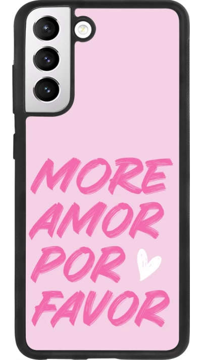 Coque Samsung Galaxy S21 FE 5G - Silicone rigide noir More amor porfavor