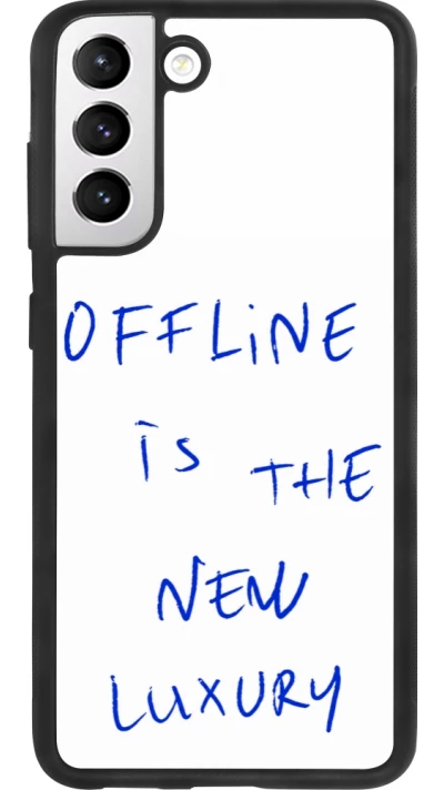 Coque Samsung Galaxy S21 FE 5G - Silicone rigide noir Offline is the new luxury