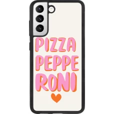 Coque Samsung Galaxy S21 FE 5G - Silicone rigide noir Pizza pepperoni 2026
