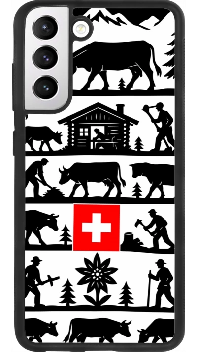 Coque Samsung Galaxy S21 FE 5G - Silicone rigide noir Poya Suisse 1