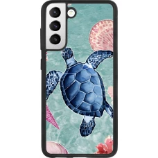 Coque Samsung Galaxy S21 FE 5G - Silicone rigide noir Preppy Turtle