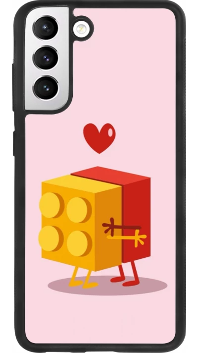 Coque Samsung Galaxy S21 FE 5G - Silicone rigide noir Saint Valentines Day 26 Puzzle