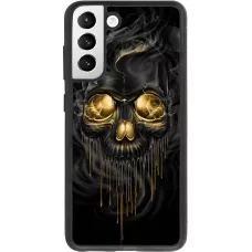 Coque Samsung Galaxy S21 FE 5G - Silicone rigide noir Skull 02