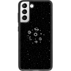 Coque Samsung Galaxy S21 FE 5G - Silicone rigide noir Space Doodle