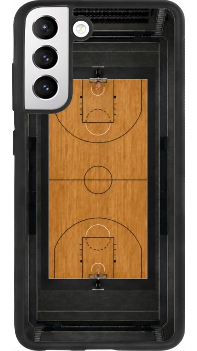 Coque Samsung Galaxy S21 FE 5G - Silicone rigide noir Sports 2026 Basketball
