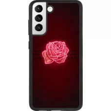 Samsung Galaxy S21 FE 5G Case Hülle - Silikon schwarz Spring 23 neon rose