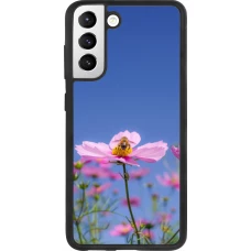 Samsung Galaxy S21 FE 5G Case Hülle - Silikon schwarz Bee on a flower Spring 2026