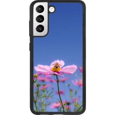 Samsung Galaxy S21 FE 5G Case Hülle - Silikon schwarz Bee on a flower Spring 2026
