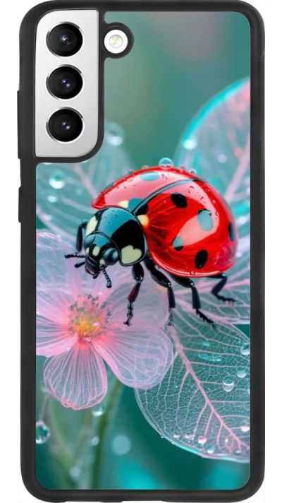 Coque Samsung Galaxy S21 FE 5G - Silicone rigide noir Ladybird in bloom Spring 2026