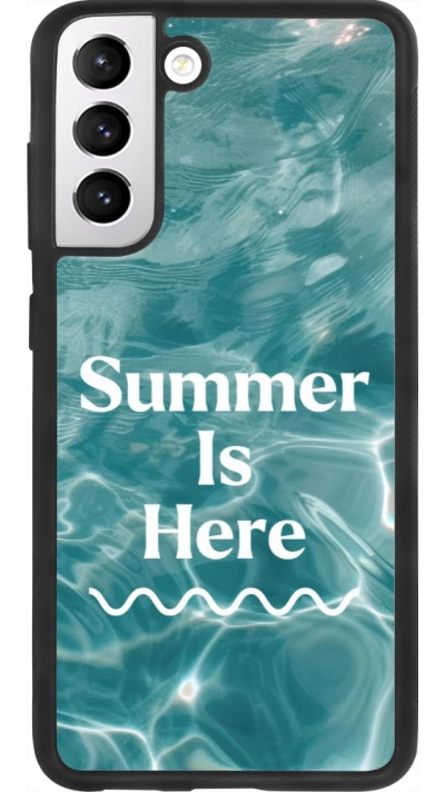 Coque Samsung Galaxy S21 FE 5G - Silicone rigide noir Summer 2025 Summer is here
