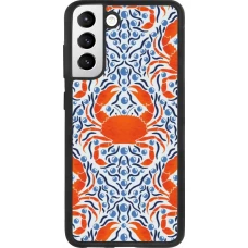 Samsung Galaxy S21 FE 5G Case Hülle - Silikon schwarz Crabs and pearls Summer 2026