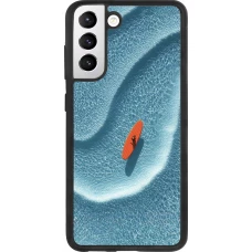 Samsung Galaxy S21 FE 5G Case Hülle - Silikon schwarz Orange surf Summer 2026