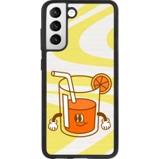 Samsung Galaxy S21 FE 5G Case Hülle - Silikon schwarz Summer drink 2026