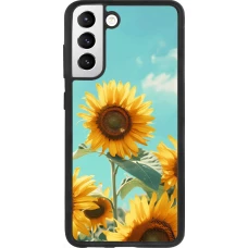 Samsung Galaxy S21 FE 5G Case Hülle - Silikon schwarz Sunflowers Summer 2026