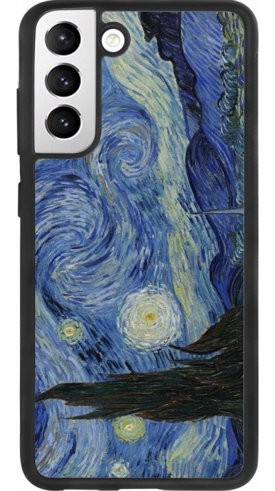 Coque Samsung Galaxy S21 FE 5G - Silicone rigide noir Tableau art - La Nuit étoilée - Van Gogh