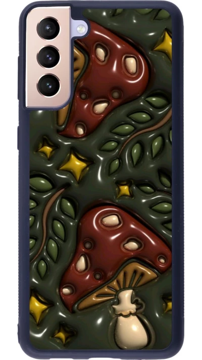 Coque Samsung Galaxy S21+ 5G - Silicone rigide noir Autumn 26 3D mushrooms