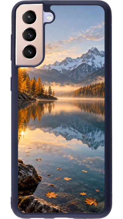 Coque Samsung Galaxy S21+ 5G - Silicone rigide noir Autumn 26 Autumn lake
