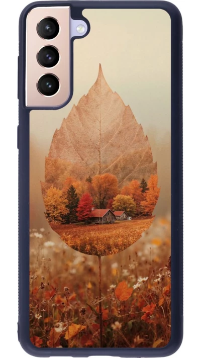 Coque Samsung Galaxy S21+ 5G - Silicone rigide noir Autumn 26 Autumn leaf