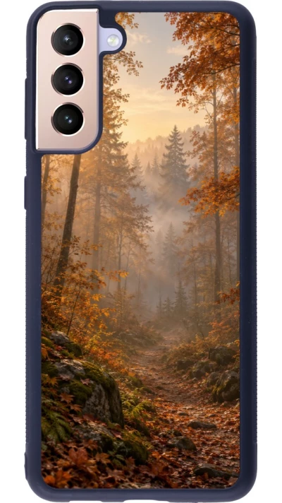 Coque Samsung Galaxy S21+ 5G - Silicone rigide noir Autumn 26 Autumn walk
