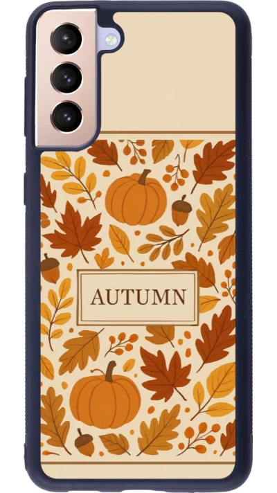 Coque Samsung Galaxy S21+ 5G - Silicone rigide noir Autumn 26 Hello autumn