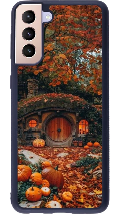 Coque Samsung Galaxy S21+ 5G - Silicone rigide noir Autumn 26 Hobbit house