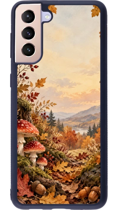 Coque Samsung Galaxy S21+ 5G - Silicone rigide noir Autumn 26 Illustrated Autumn