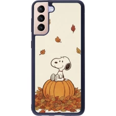 Coque Samsung Galaxy S21+ 5G - Silicone rigide noir Autumn 26 Snoopy autumn