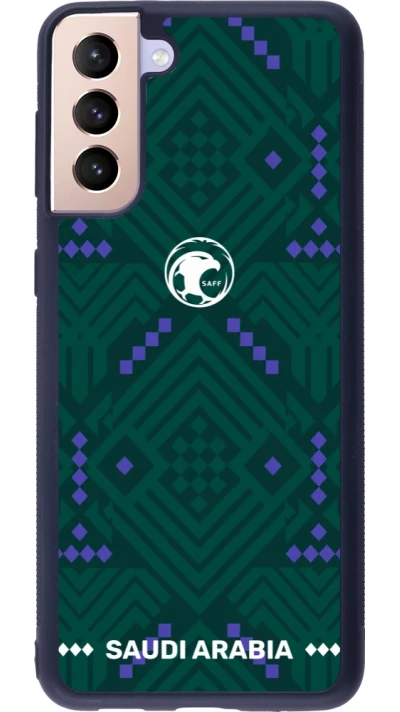 Samsung Galaxy S21+ 5G Case Hülle - Silikon schwarz Saudi Arabien 2026 personalisierbares Fussballtrikot