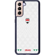 Coque Samsung Galaxy S21+ 5G - Silicone rigide noir Maillot de football Irak 2026 personnalisable