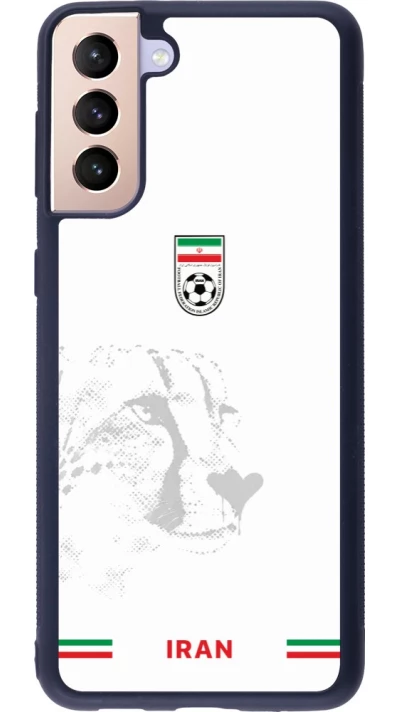 Coque Samsung Galaxy S21+ 5G - Silicone rigide noir Maillot de football Iran 2026 personnalisable