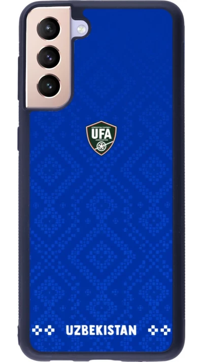 Samsung Galaxy S21+ 5G Case Hülle - Silikon schwarz Usbekistan 2026 personalisierbares Fussballtrikot