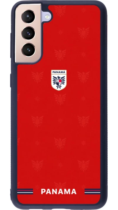 Coque Samsung Galaxy S21+ 5G - Silicone rigide noir Maillot de football Panama 2026 personnalisable