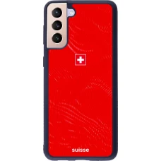 Samsung Galaxy S21+ 5G Case Hülle - Silikon schwarz Schweiz 2026 personalisierbares Fussballtrikot