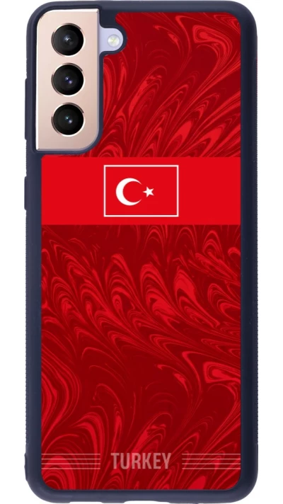 Samsung Galaxy S21+ 5G Case Hülle - Silikon schwarz Türkei 2026 personalisierbares Fussballtrikot
