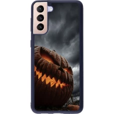 Coque Samsung Galaxy S21+ 5G - Silicone rigide noir Halloween 2026 The Wicked Pumpkin