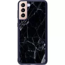 Coque Samsung Galaxy S21+ 5G - Silicone rigide noir Marble Black 01