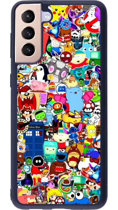 Coque Samsung Galaxy S21+ 5G - Silicone rigide noir Mixed cartoons