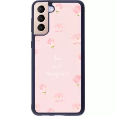 Coque Samsung Galaxy S21+ 5G - Silicone rigide noir Mom 2023 your are magical