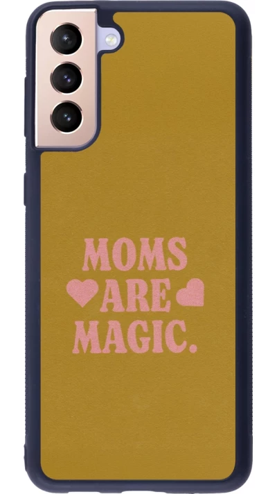 Coque Samsung Galaxy S21+ 5G - Silicone rigide noir Mom 2026 Are Magic