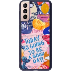 Samsung Galaxy S21+ 5G Case Hülle - Silikon schwarz Preppy Today is Going to be a good day