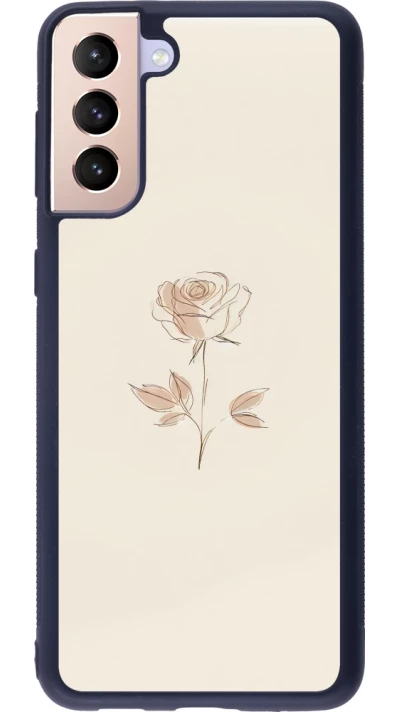 Samsung Galaxy S21+ 5G Case Hülle - Silikon schwarz Rosa Sand Minimalistisch