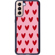 Samsung Galaxy S21+ 5G Case Hülle - Silikon schwarz Saint Valentines Day 26 Pattern heart