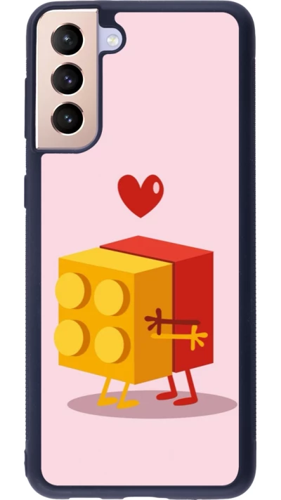 Samsung Galaxy S21+ 5G Case Hülle - Silikon schwarz Saint Valentines Day 26 Puzzle