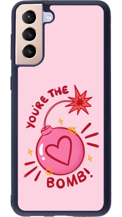 Samsung Galaxy S21+ 5G Case Hülle - Silikon schwarz Saint Valentines Day 26 You are the bomb