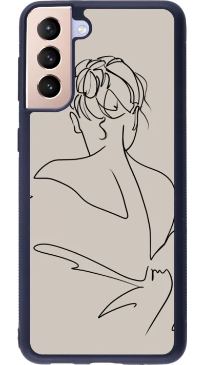 Coque Samsung Galaxy S21+ 5G - Silicone rigide noir Salnikova 05