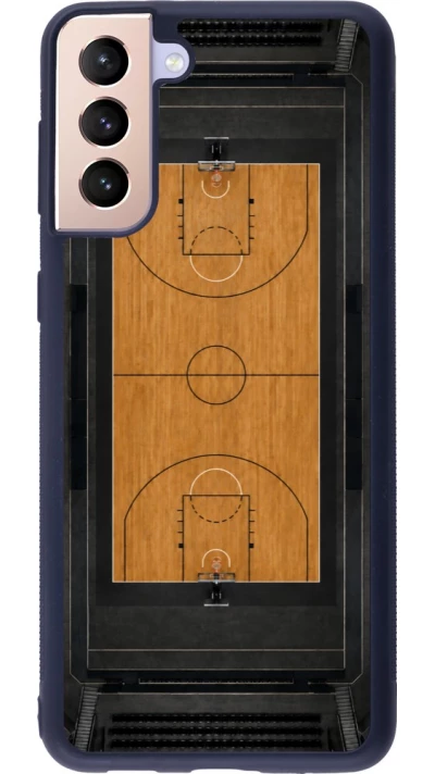 Coque Samsung Galaxy S21+ 5G - Silicone rigide noir Sports 2026 Basketball